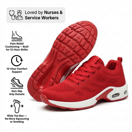 12-Hour Shift Women's Orthopedic Sneakers for Heel & Plantar Fasciitis