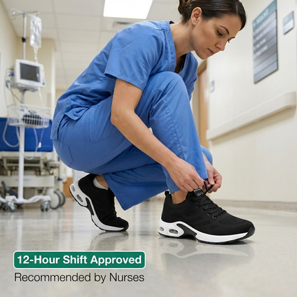 12-Hour Shift Women's Orthopedic Sneakers for Heel & Plantar Fasciitis