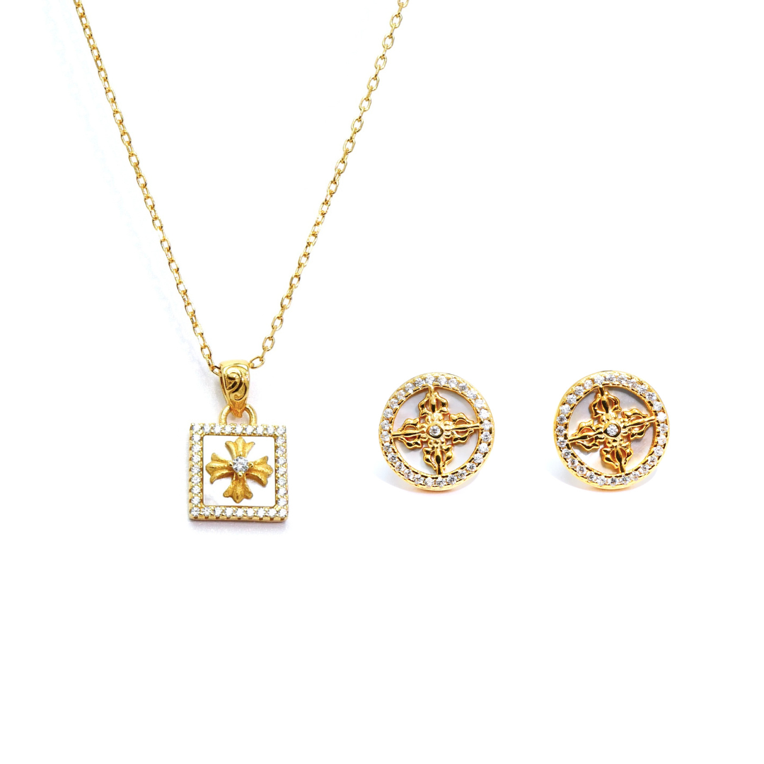 Fathom Stud Earrings & Necklace