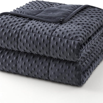 Cozy Comfort Dots Weighted Blanket - Cooling Microfiber Comfort Layer