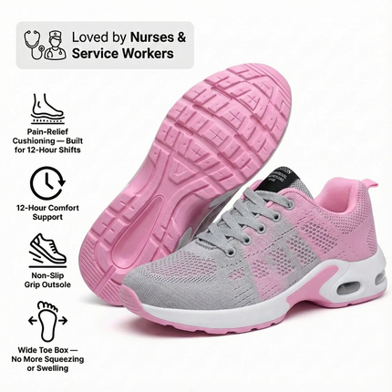 12-Hour Shift Women's Orthopedic Sneakers for Heel & Plantar Fasciitis