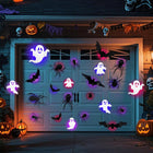3D Halloween Wall Decor - 104 Bats, Spiders and Ghosts With LED Lights