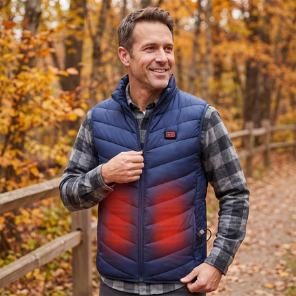 Heated Vest - Blue lifestyle