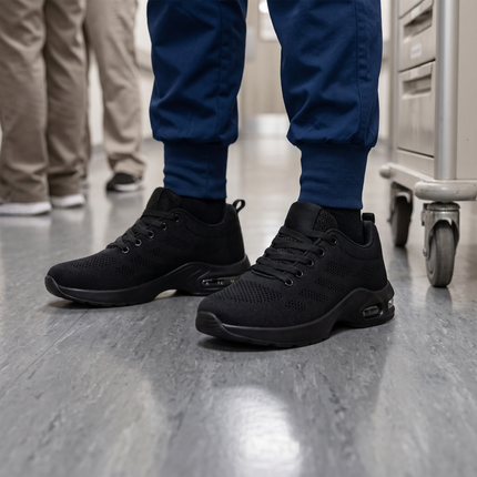 12-Hour Shift Sneakers - All Black lifestyle