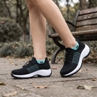 12-Hour Orthopedic Sock Sneakers - Black Sky Blue lifestyle