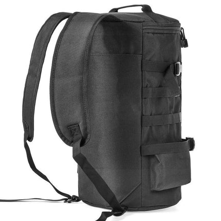 Fishing Tackle Backpack - Tackle Box Organizer with Rod Holders, Black