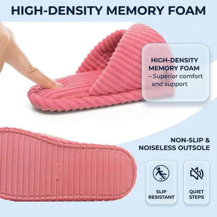 Plush Winter Moon Slippers - Fluffy Cushioned House Slippers for Indoor