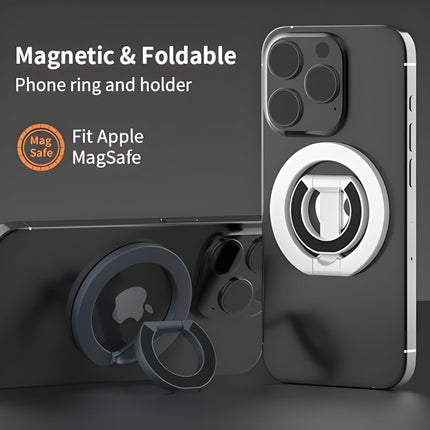 Magnetic Phone Ring - Double Sided MagSafe Compatible Grip, Phone Stand