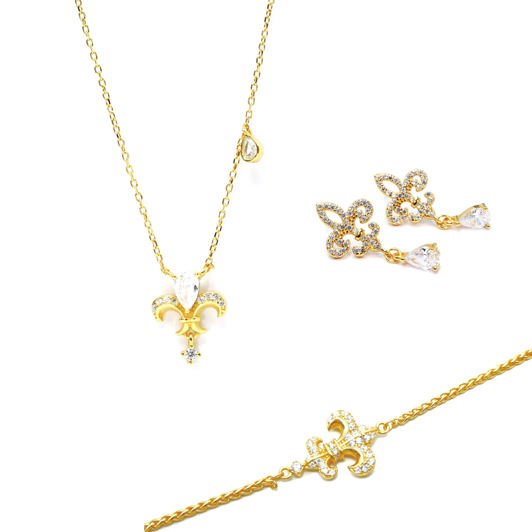 Iris Earrings, Bracelet & Necklace