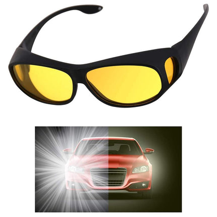 Night Vision Driving Glasses - Yellow Anti-Glare Lens, UV400, TR90 Frame