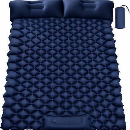Ultralight Inflatable Sleeping Pad - TPU Coated, Double Wide, Packable