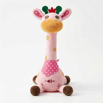 Singing Giraffe Plush Toy - Nursery Rhymes, Talk-Back, Soft Cuddle