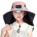 Kids Solar Fan Sun Hat - UPF50+ UV Protection Cooling Cap for Kids