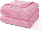 Cozy Comfort Dots Weighted Blanket - Cooling Microfiber Comfort Layer