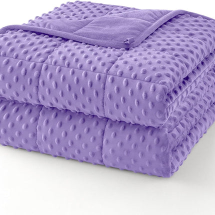 Cozy Comfort Dots Weighted Blanket - Cooling Microfiber Comfort Layer