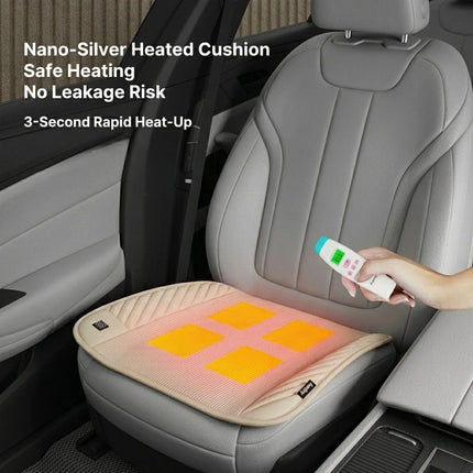Heated Car Seat Cushion - 12V, 3-Second Heat, Universal Car Fit