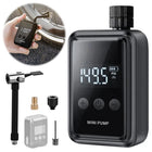 Electric Mini Bike Pump - Digital Bicycle Tire Inflator with Auto Stop