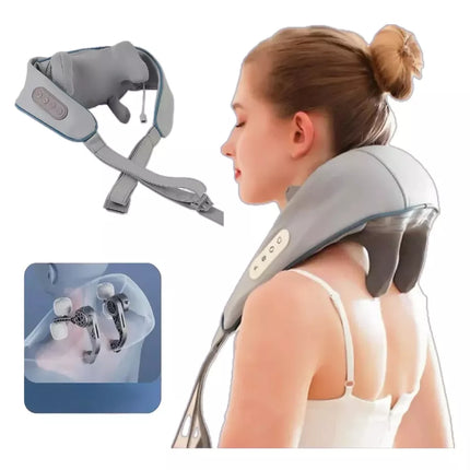 Neck & Shoulder Massager - Heated Deep-Tissue Kneading, Hands-Free Fit
