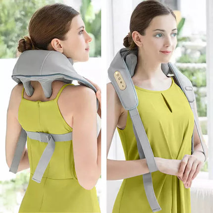 Neck & Shoulder Massager - Heated Deep-Tissue Kneading, Hands-Free Fit