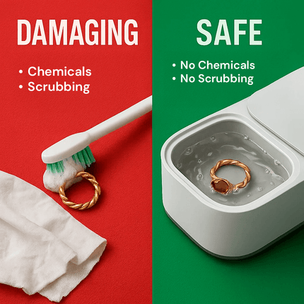 Ultrasonic Jewelry Cleaner - Eyeglass, Watch, Denture Cleaning Machine