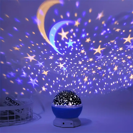 Star Projector Night Light - Rechargeable Kids Starry Sky Lamp, Music
