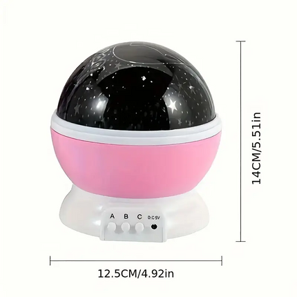 Star Projector Night Light - Rechargeable Kids Starry Sky Lamp, Music