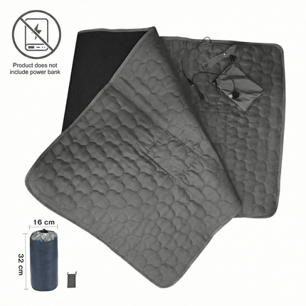 Heated Yoga Pad - 5-Zone Rapid Heat, USB Powered, Camping & Home Use